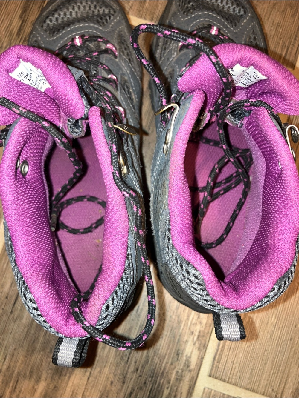 Merrell Moab 3 Mid MK165703 Kids US 3 Hiking Boot Granite Berry Lace Up Boot - Picture 5 of 8